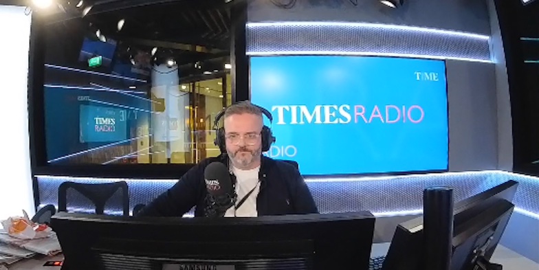 Times Radio newsreading studio