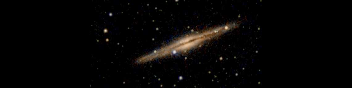 Zoomed - Silver Sliver Galaxy NGC 891