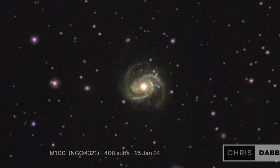 M100 (NGC 4321) - 408 subs - 15 Jan 24