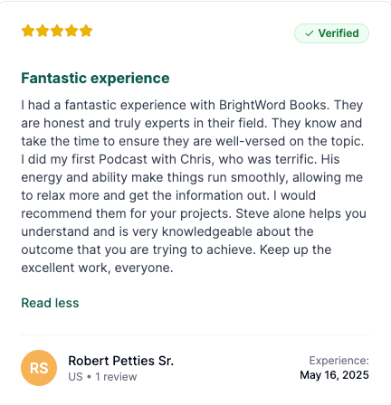 Chris Dabbs author interview testimonial 1