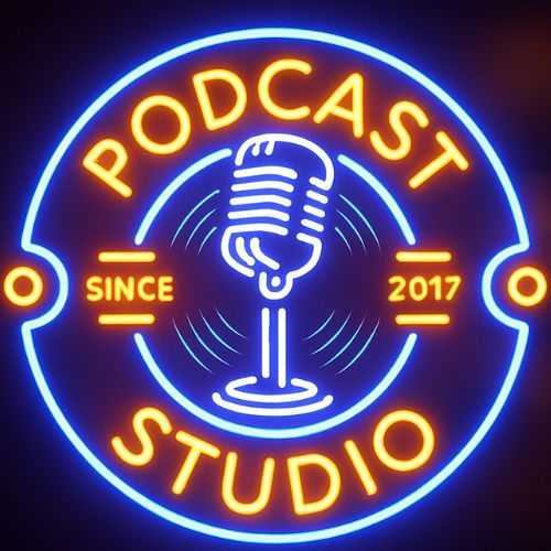Podcast Studio neon logo original (50 x 50 cm) (500 x 500 px)