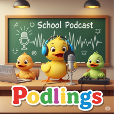 Podlings - podcasting for schools logo